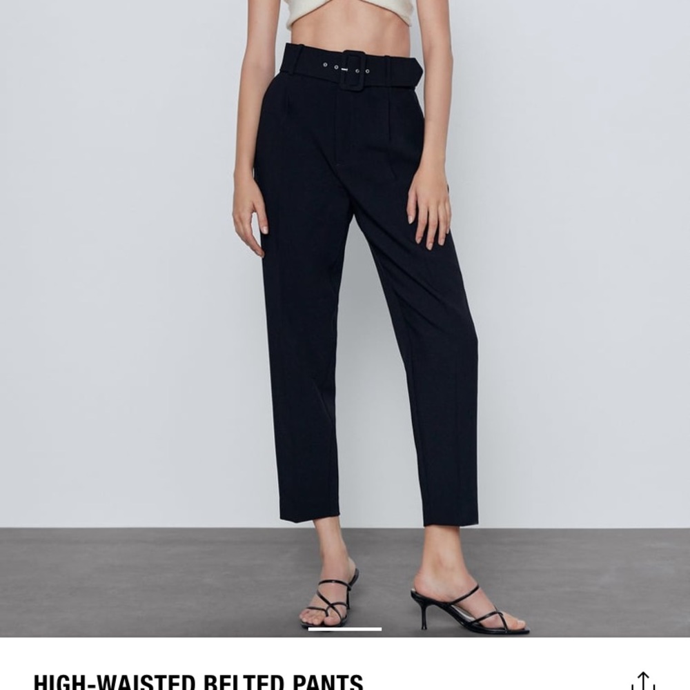 Zara belted pants